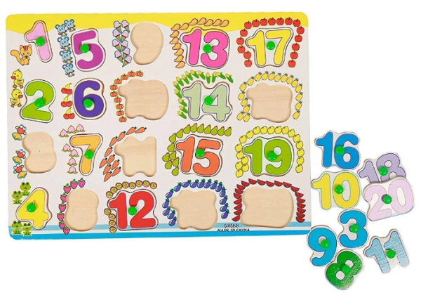 Wooden Educational Number Puzzle