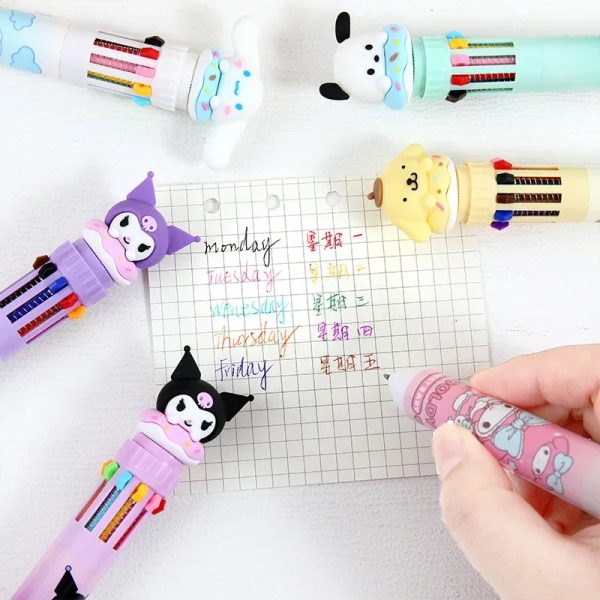 6 in 1 Kids Cartoon Ball Pen