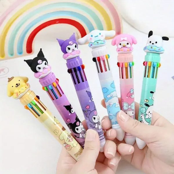 6 in 1 Kids Cartoon Ball Pen